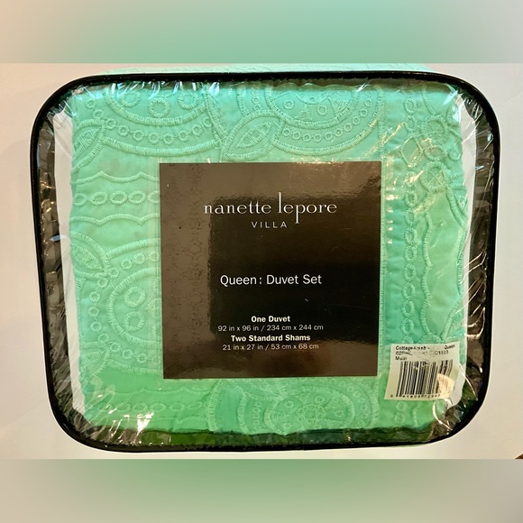 Cottage Fresh Queen Duvet Set by Nanette Lepore - new in original packaging - Picture 4 of 9